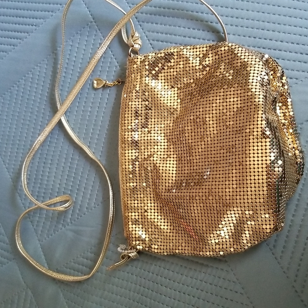 Whiting & Davis gold mesh bag